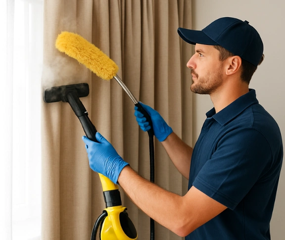 Trusted blind cleaning technician Matty Curtain Cleaning bardon QLD